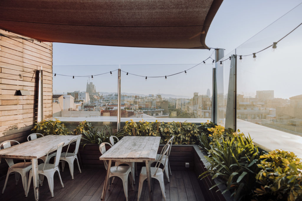 Hotel-Dachterrasse, Marriott Renaissance Hotel Barcelona
