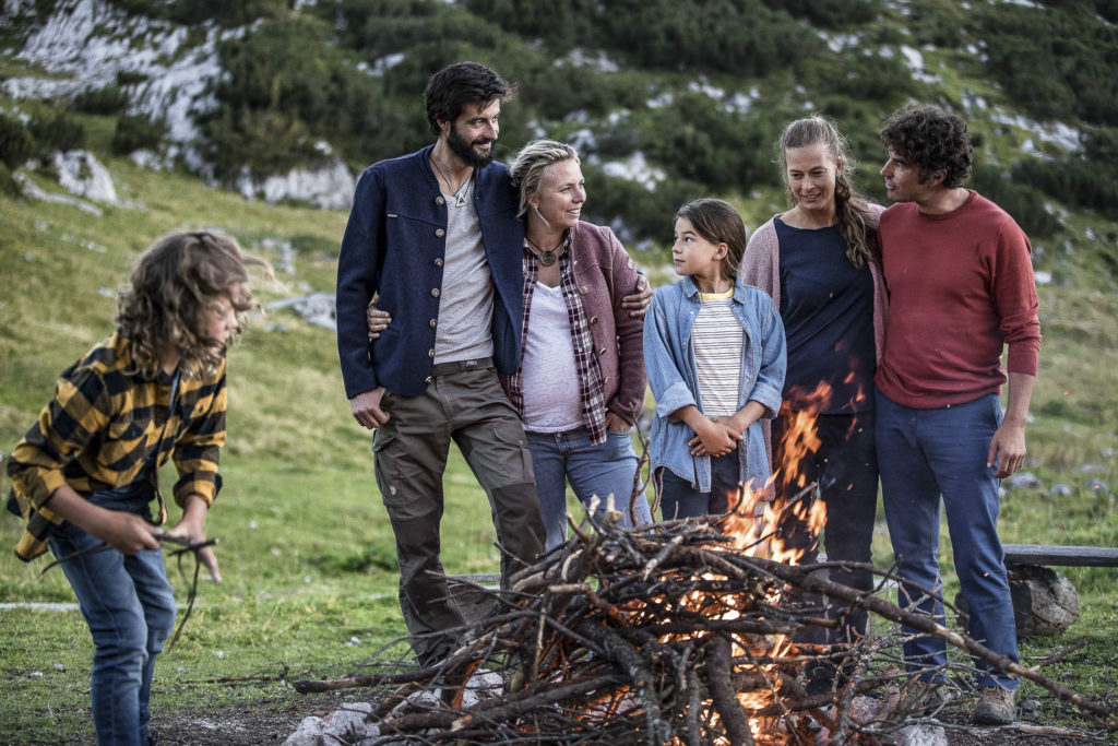 Lagerfeuer auf der Gjaidalm, Dachstein im Salzkammergut