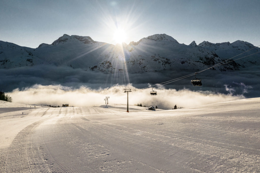 Skipiste in Lech am Arlberg