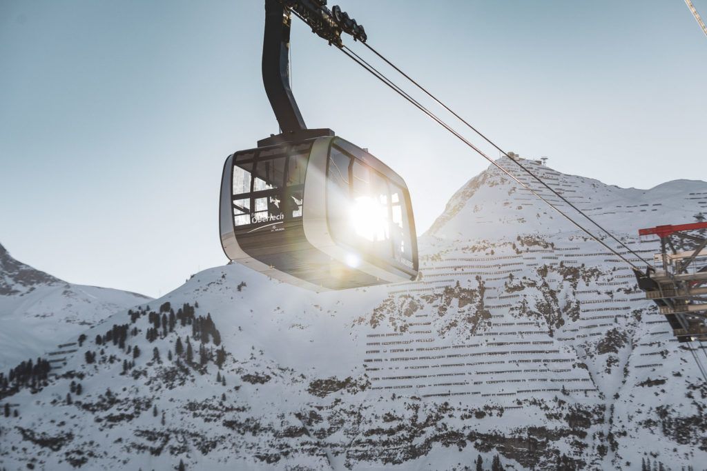 Skilift Gondel in Lech am Arlberg