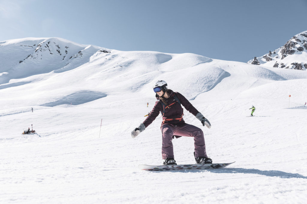 Snowboarden im Skigebiet Lech am Arlberg