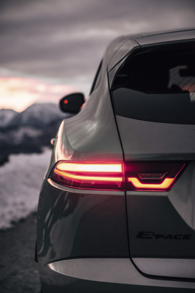 Rücklicht vom Jaguar E-Pace, Salzburg