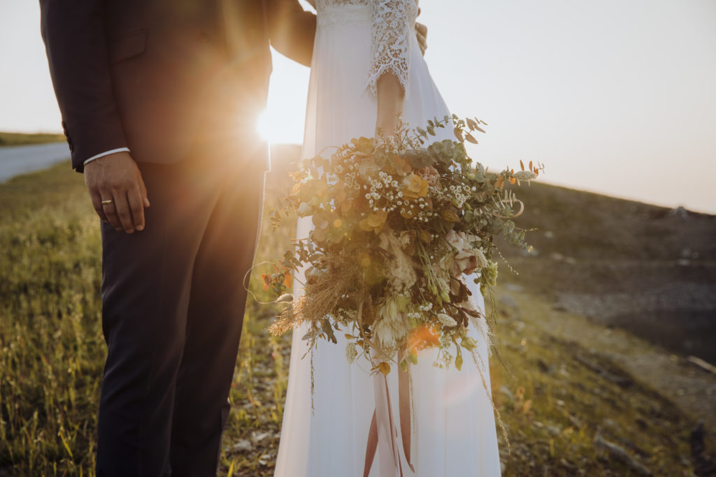 Brautpaarshooting am Berg, Hochkönig, Maria Alm, Salzburg