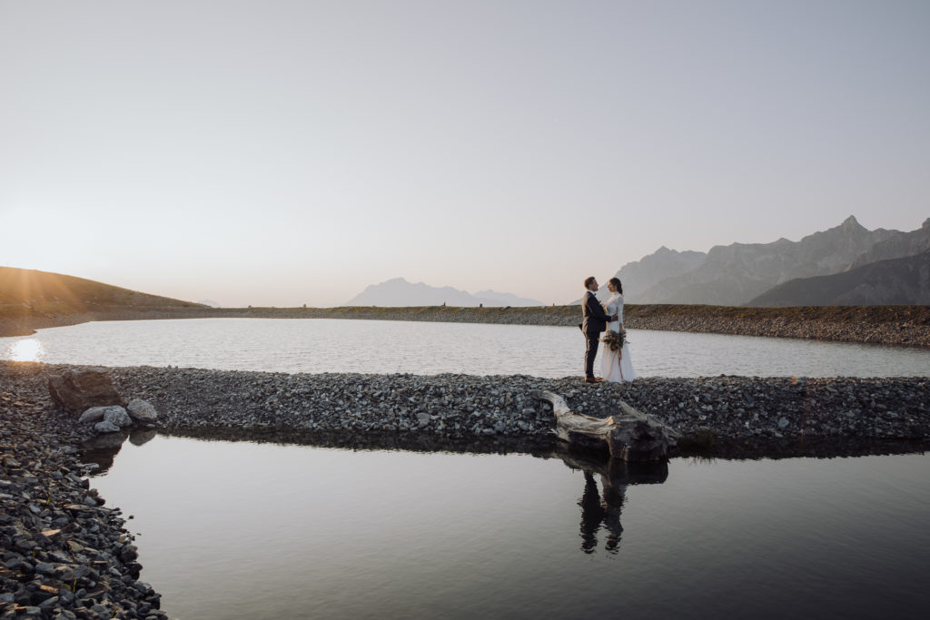 Brautpaarshooting in den Bergen, Hochkönig, Maria Alm, Salzburg
