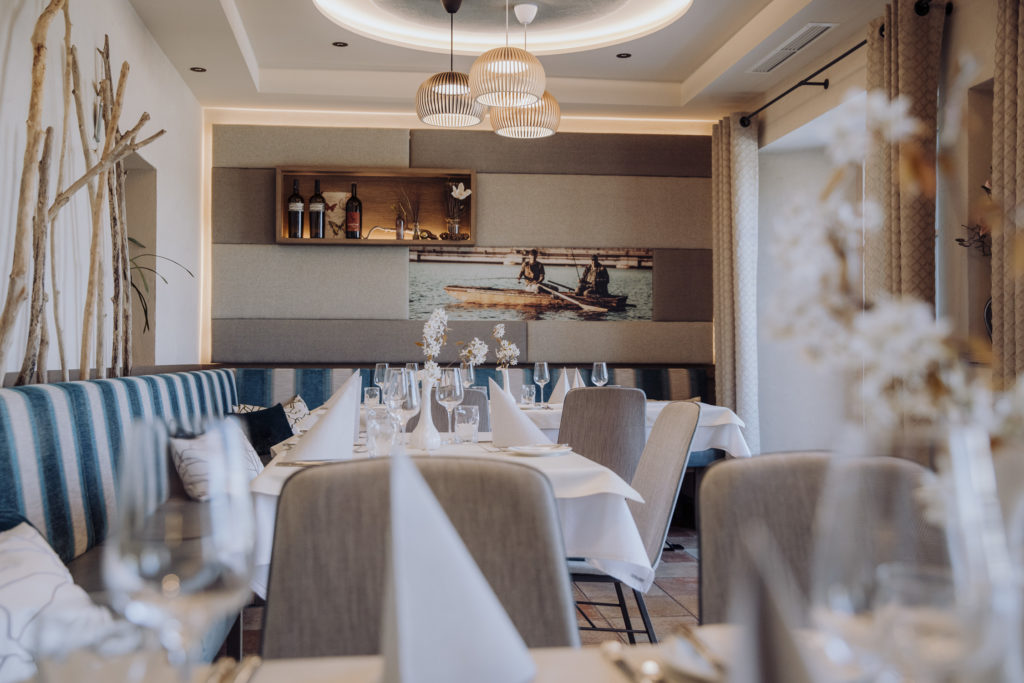 Gedeckter Tisch im Landgasthaus Fischerwirt