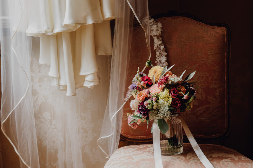 Brautstrauß, Hochzeit Schloss Obermayerhofen