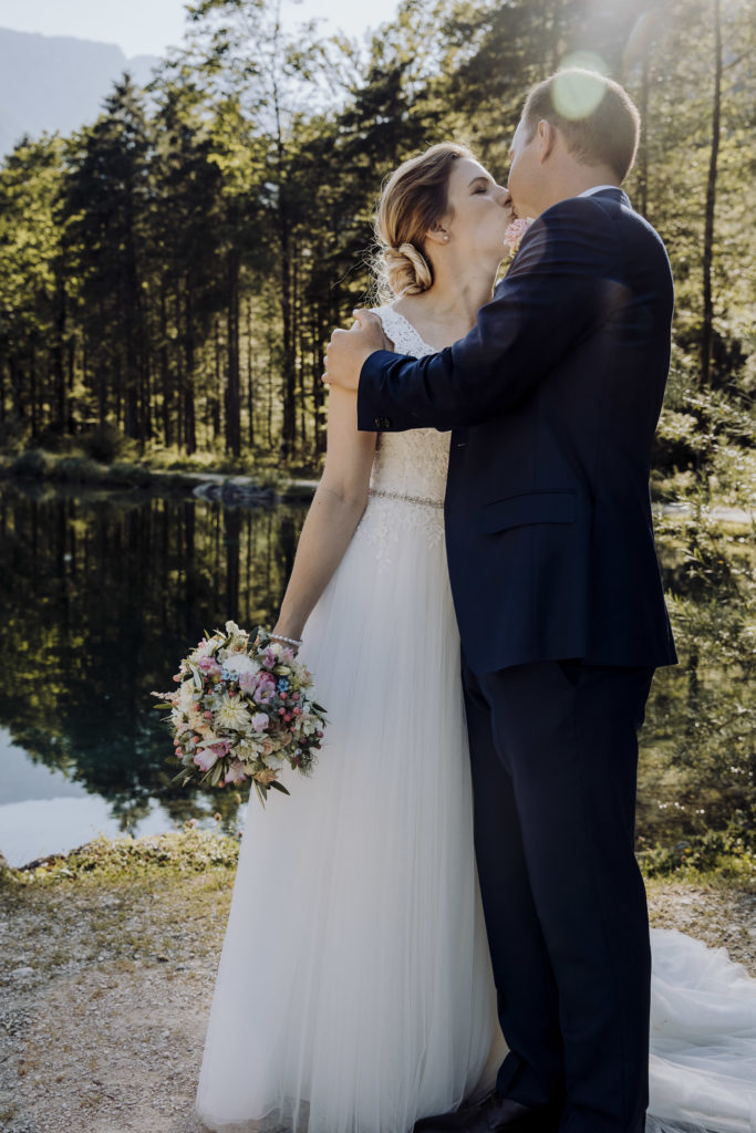 Brautpaarshooting im Bluntautal, Hochzeit Golling in Salzburg