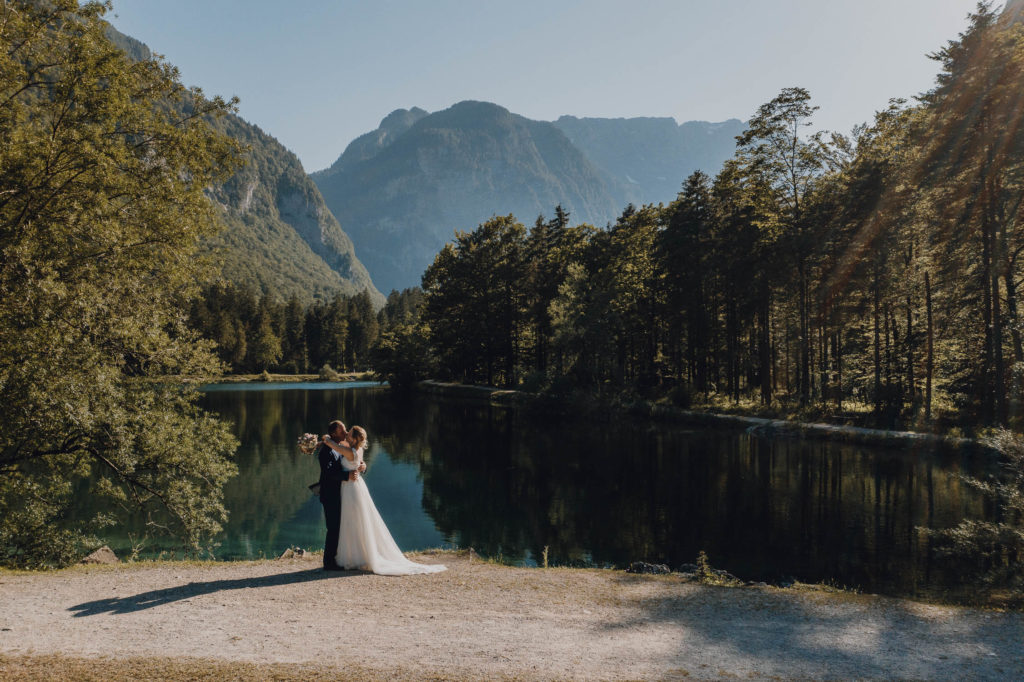 Brautpaarshooting im Bluntautal, Hochzeit Golling in Salzburg