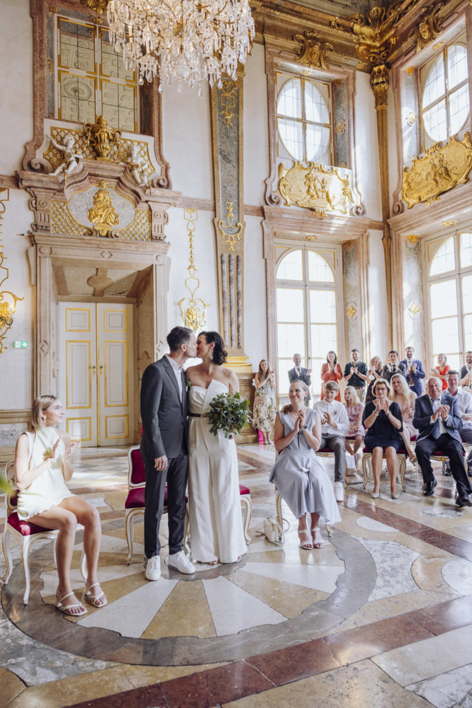 Standesamtliche Hochzeit im Marmorsaal, Schloss Mirabell in Salzburg