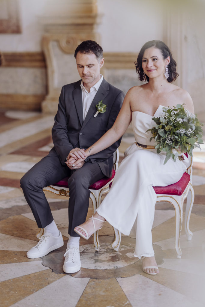 Standesamtliche Hochzeit im Marmorsaal, Schloss Mirabell in Salzburg
