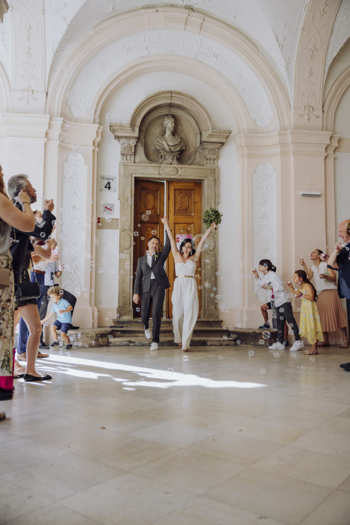 Standesamtliche Hochzeit im Marmorsaal, Schloss Mirabell in Salzburg